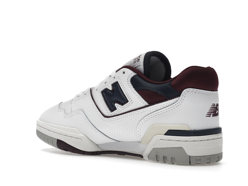 New Balance 550 White Navy NB Burgundy