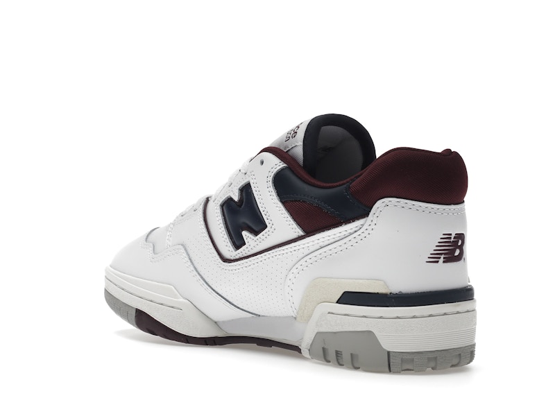 New Balance 550 White Navy NB Burgundy