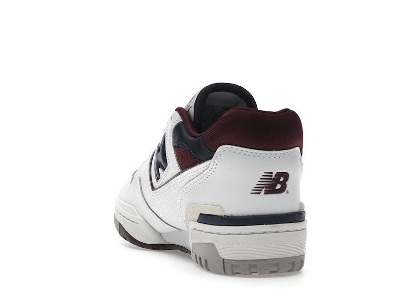 New Balance 550 White Navy NB Burgundy