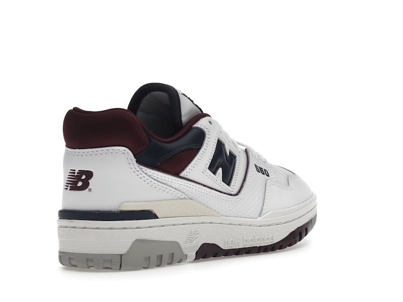New Balance 550 White Navy NB Burgundy