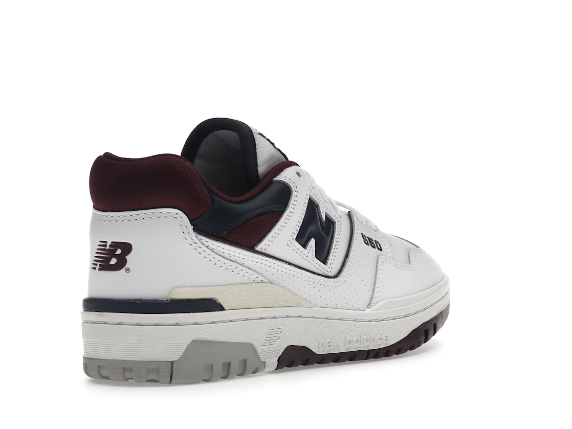 New Balance 550 White Navy NB Burgundy