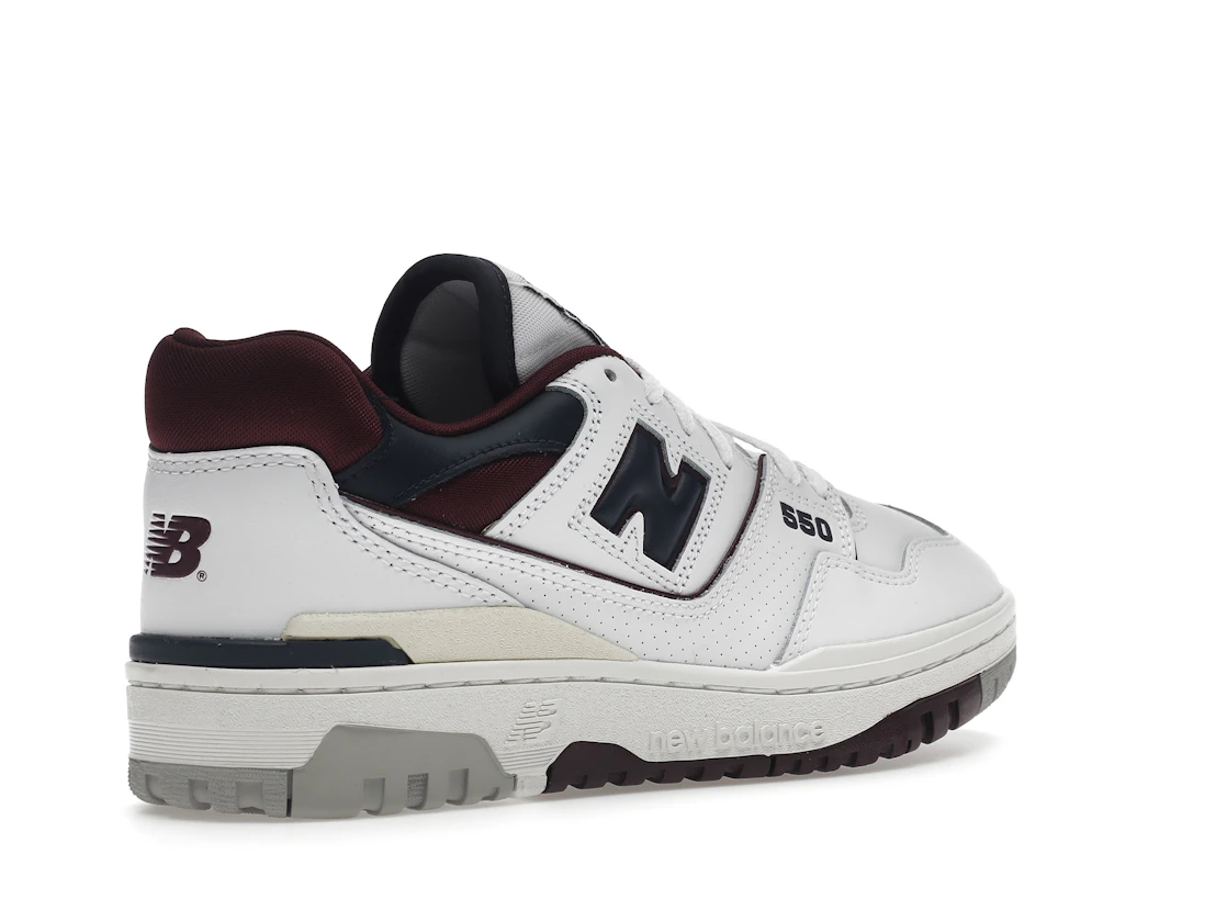 New Balance 550 White Navy NB Burgundy