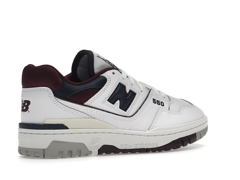 New Balance 550 White Navy NB Burgundy
