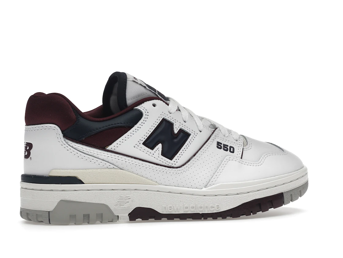 New Balance 550 White Navy NB Burgundy