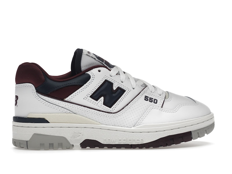 New Balance 550 White Navy NB Burgundy