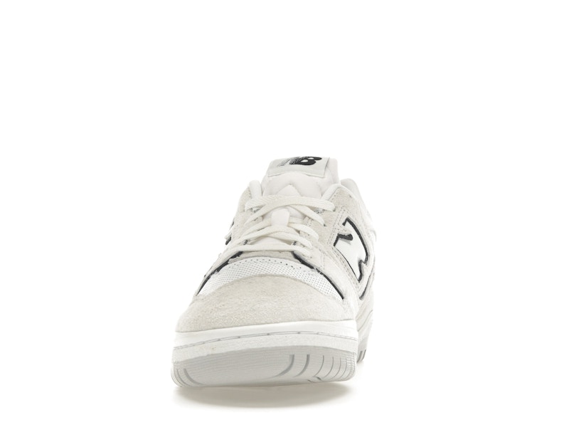 New Balance 550 White Perforated Leather Black