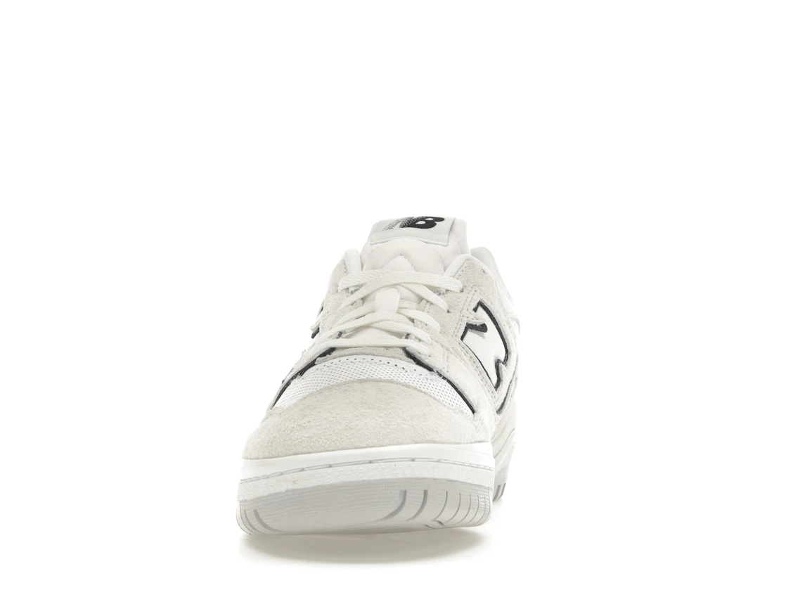 New Balance 550 White Perforated Leather Black