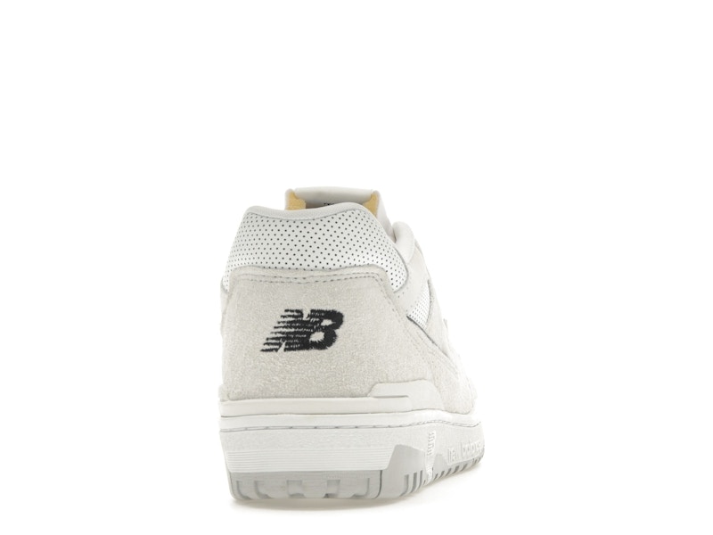 New Balance 550 White Perforated Leather Black