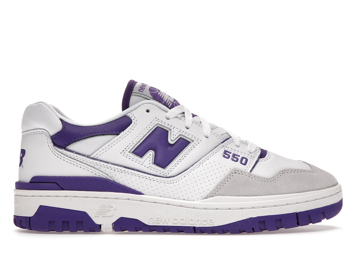 New Balance 550 White Purple - BB550WR1