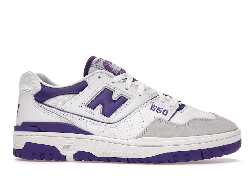 Purple and white new balance clearance