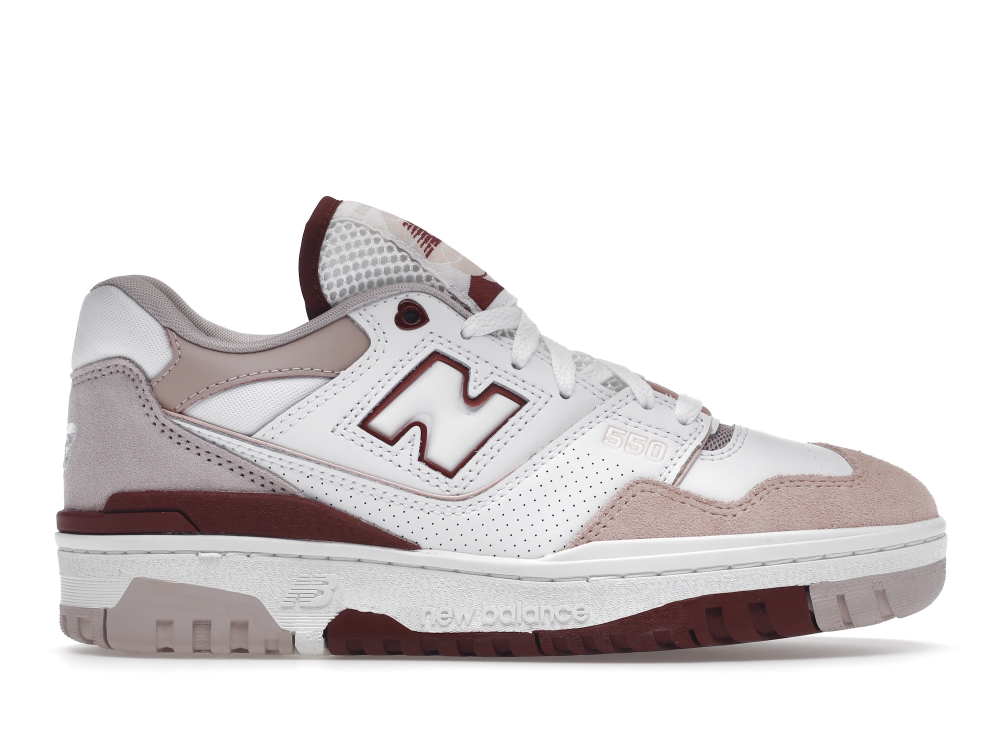 New Balance 550 White Scarlet (Women's) - BBW550ZV - US