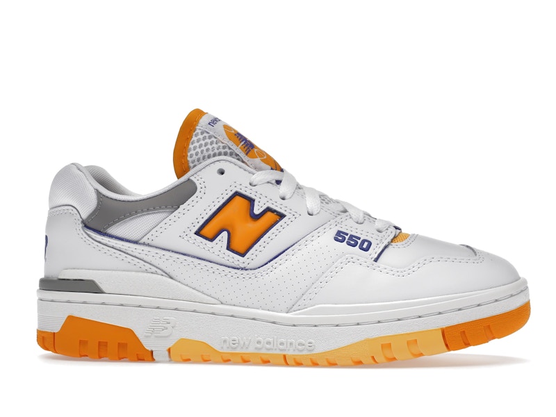New Balance 550 White Vibrant Orange