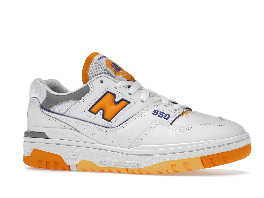 New Balance 550 White Vibrant Orange