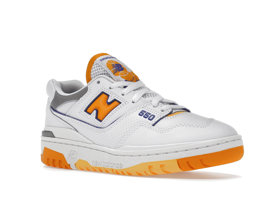 New Balance 550 White Vibrant Orange