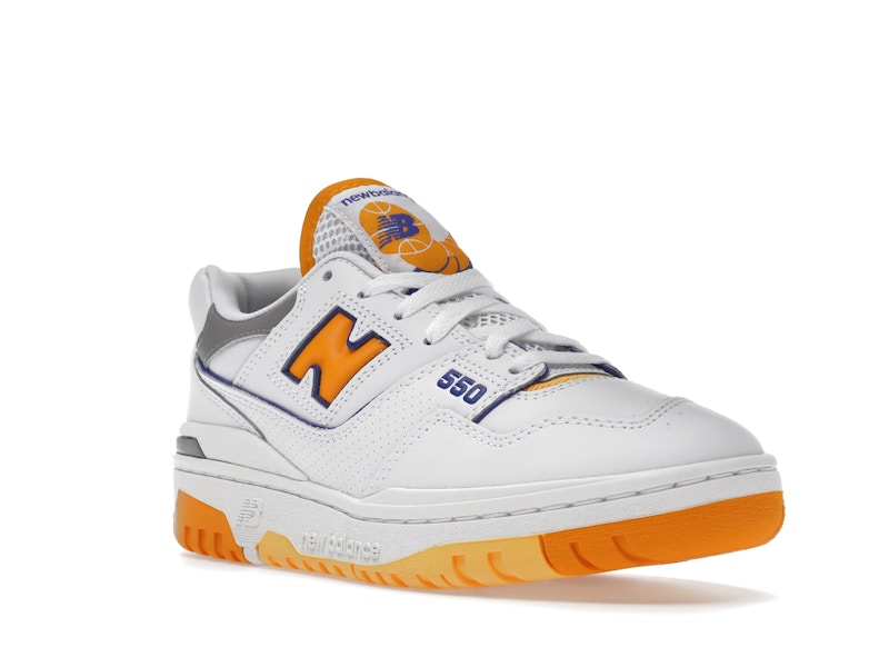 New Balance 550 White Vibrant Orange
