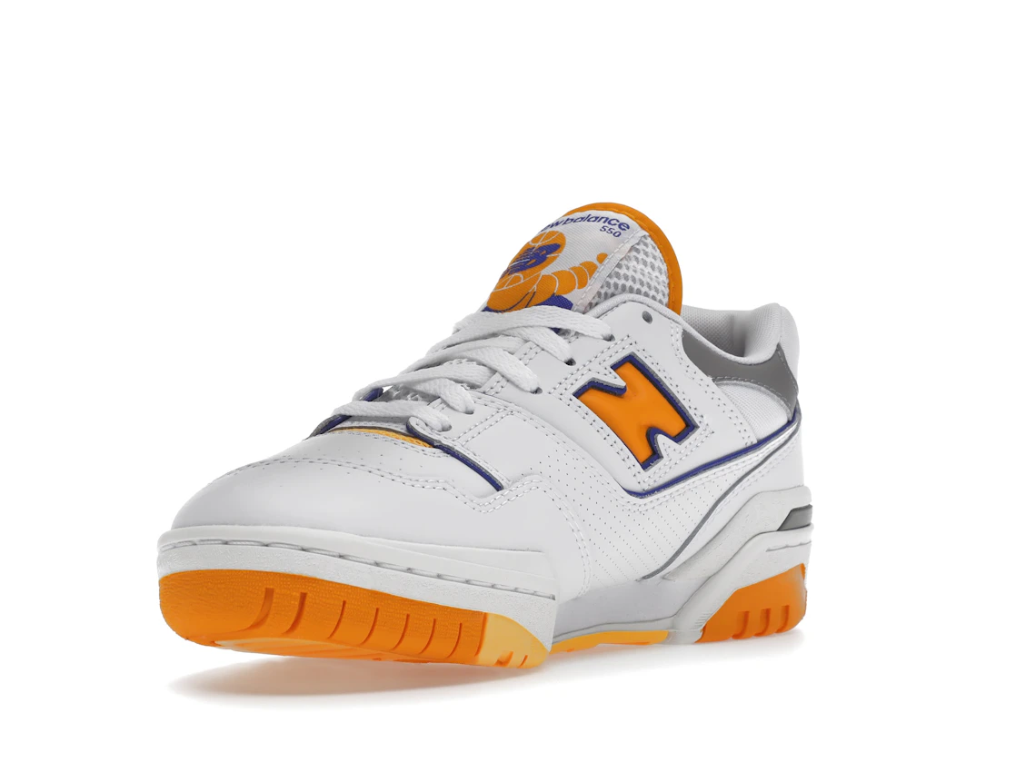 New Balance 550 White Vibrant Orange