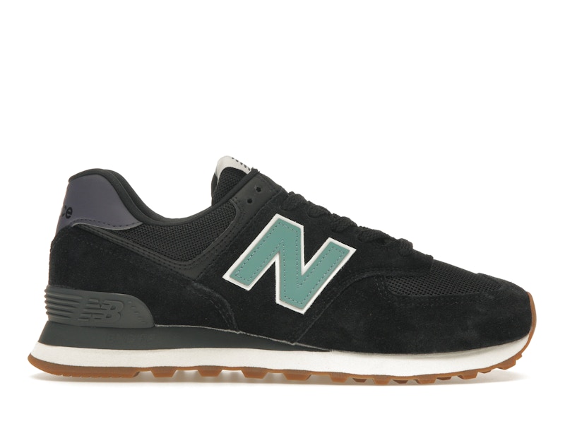 New Balance 574 Black Faded Teal Dark Mercury Women s Trainers