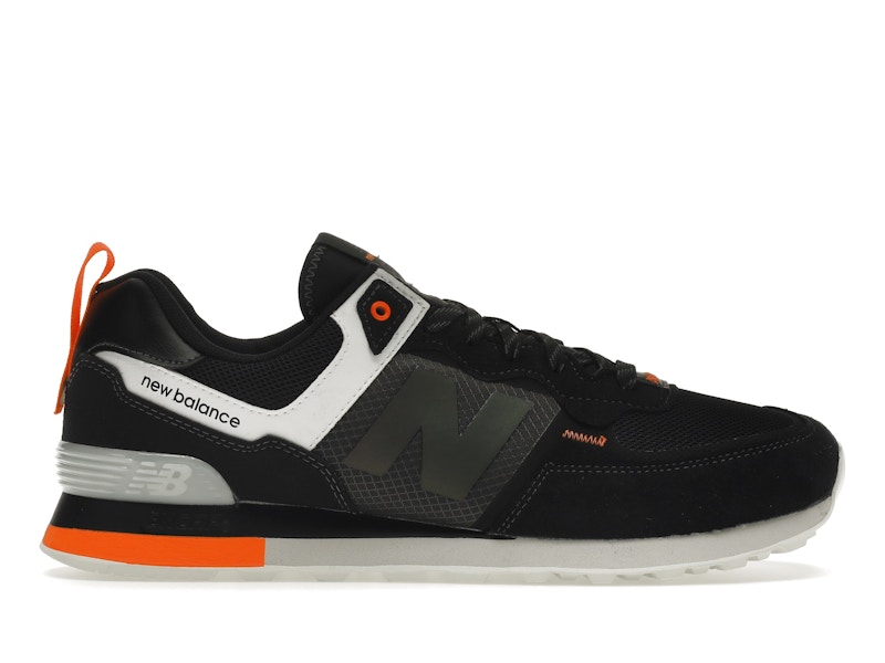 New balance 574 hot sale grey black orange