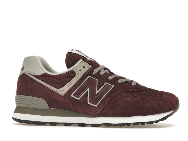New Balance 574 Burgundy White