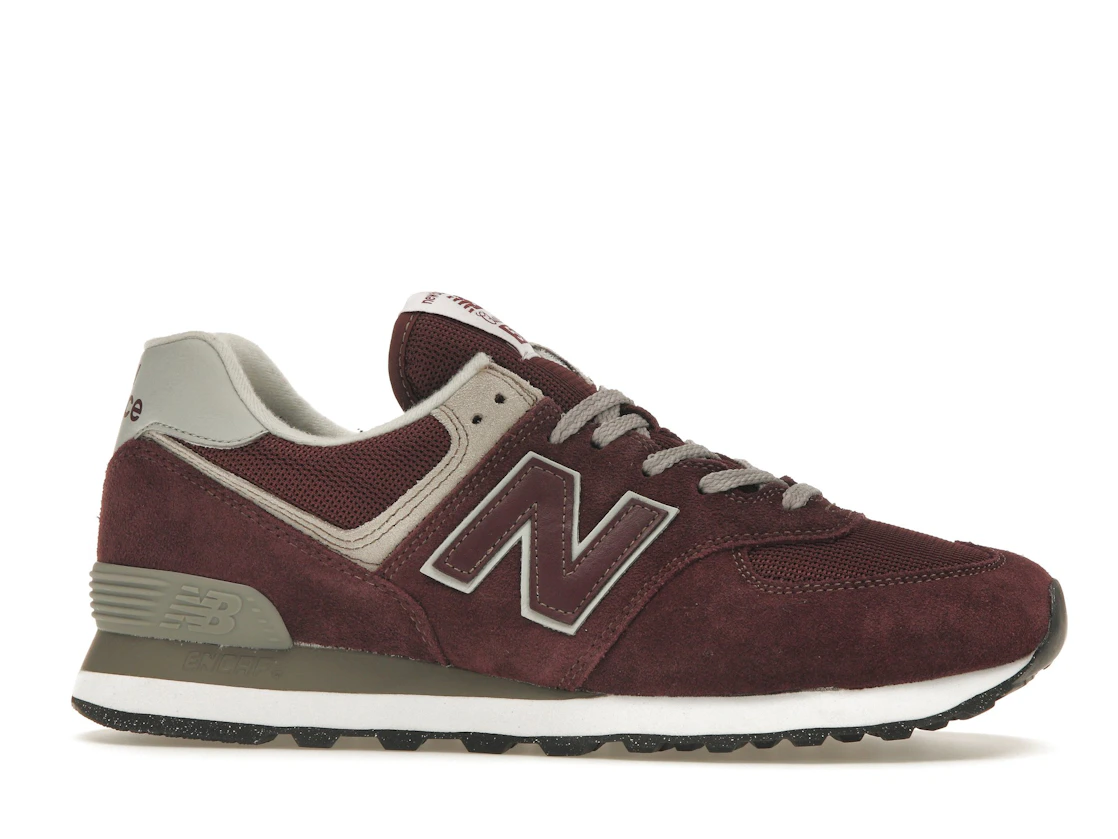 New Balance 574 Burgundy White