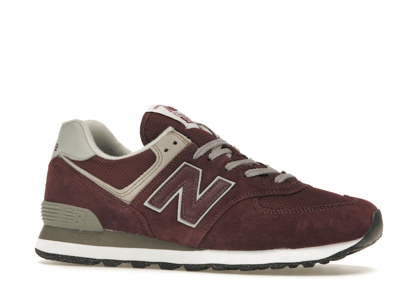 New Balance 574 Burgundy White