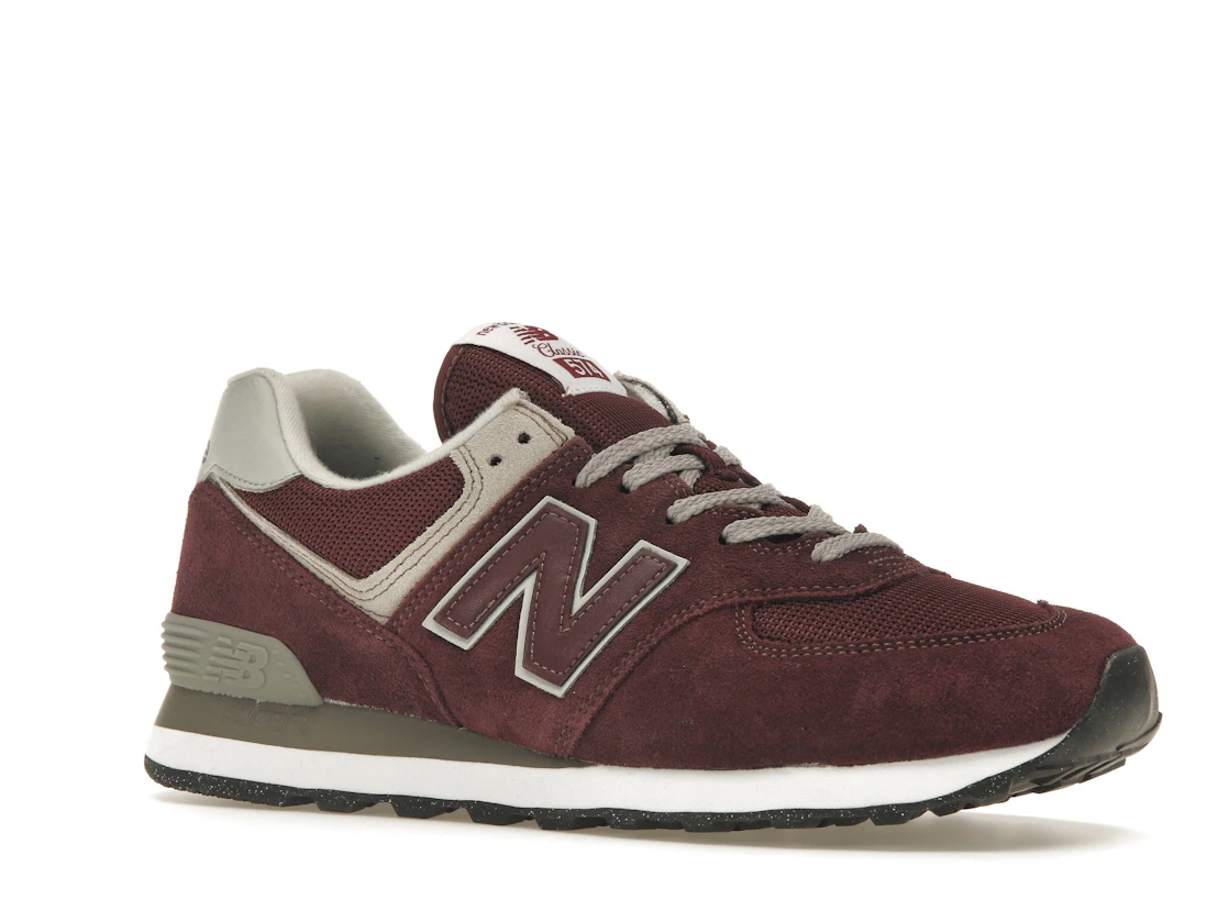 New Balance 574 Burgundy White