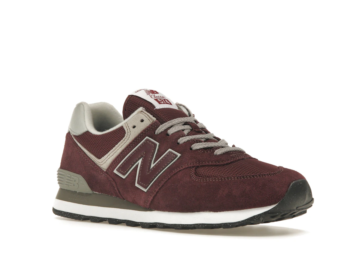 New Balance 574 Burgundy White
