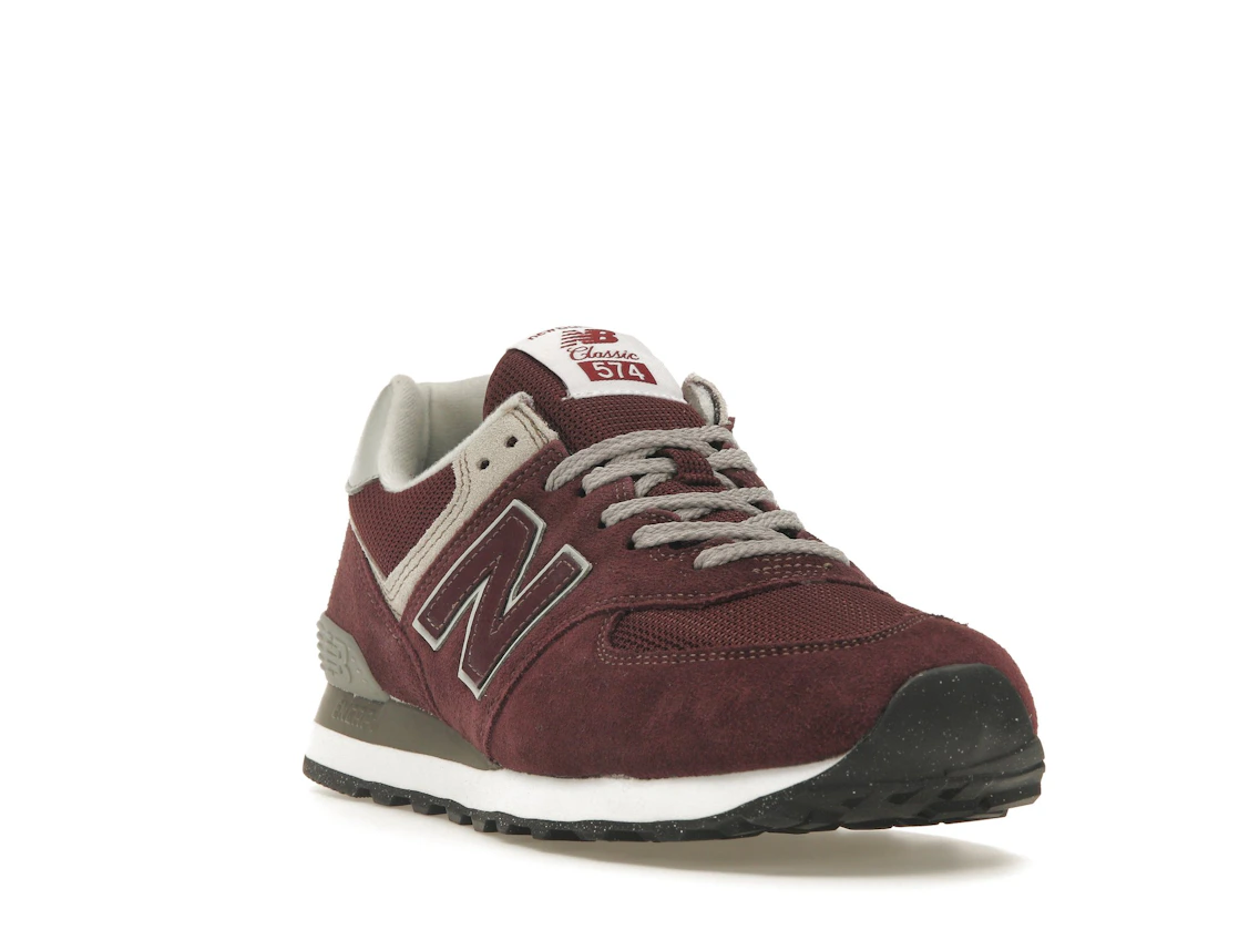 New Balance 574 Burgundy White