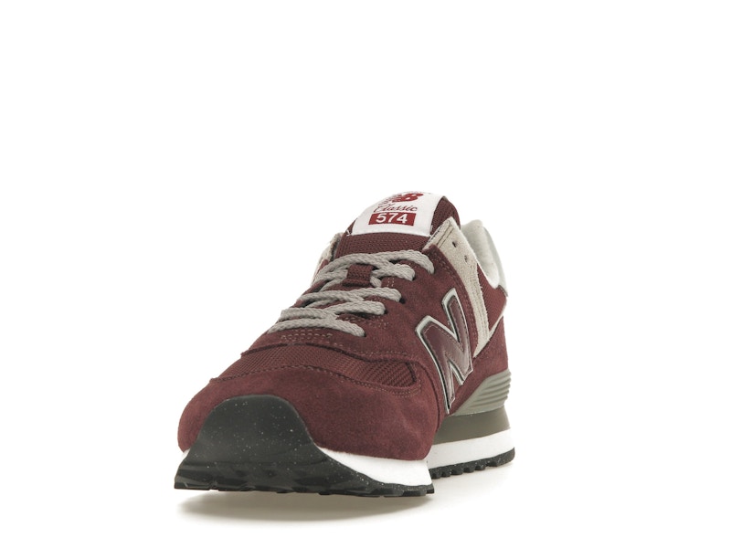 New Balance 574 Burgundy White