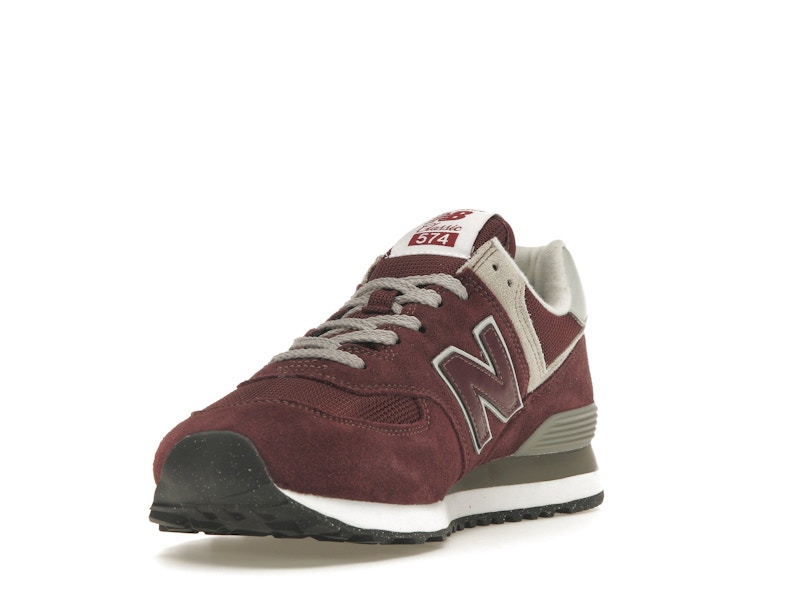 New Balance 574 Burgundy White