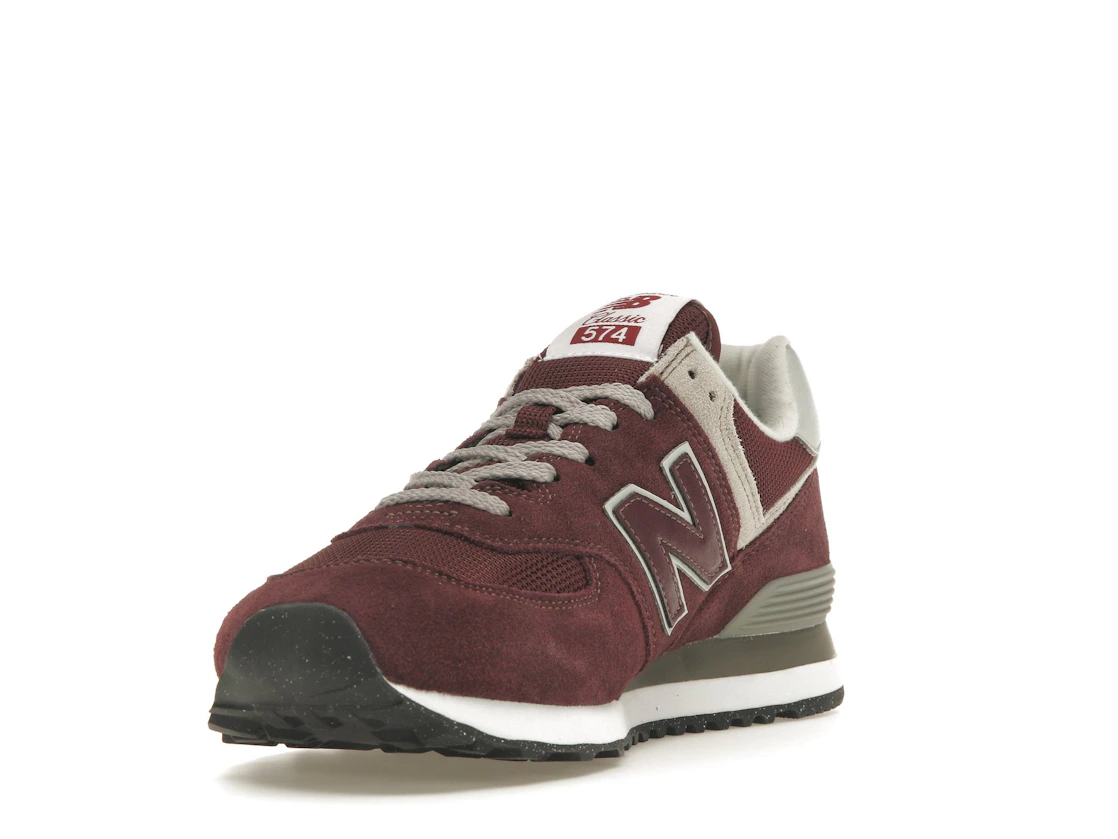 New Balance 574 Burgundy White