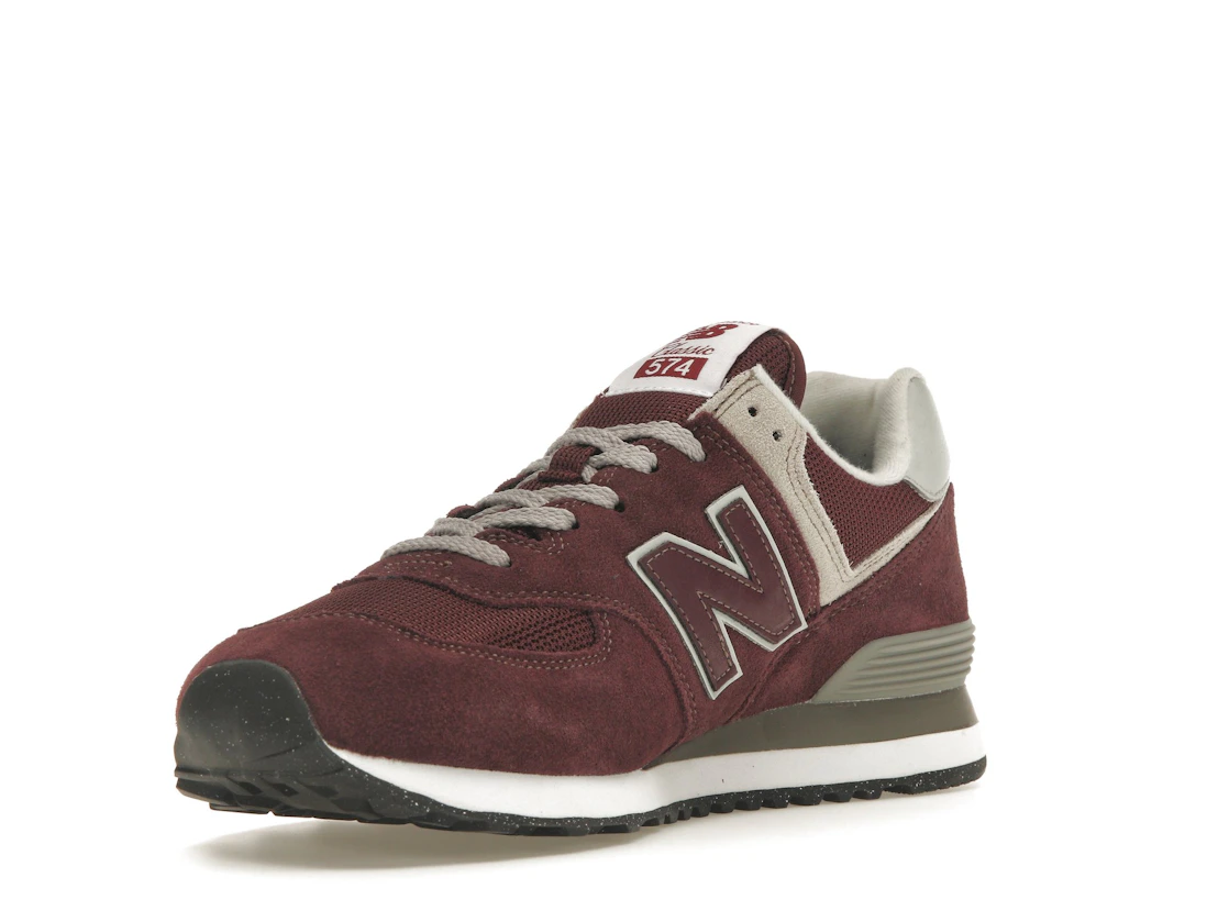 New Balance 574 Burgundy White