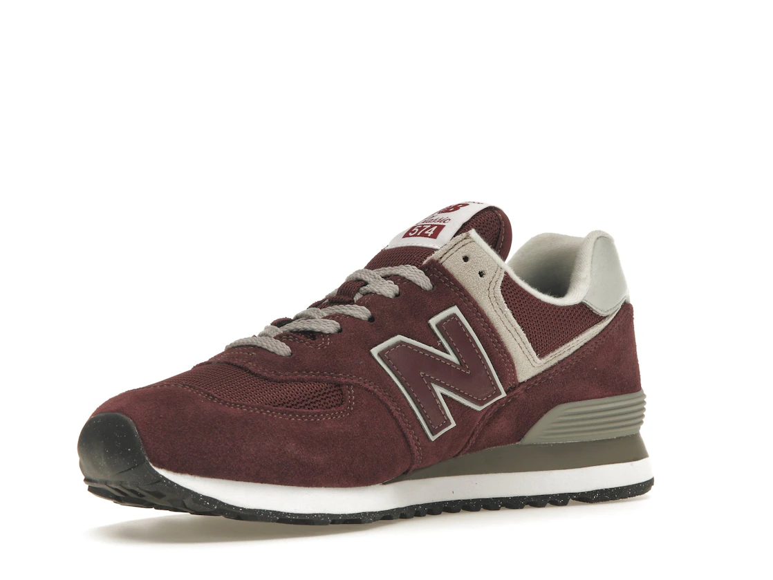 New Balance 574 Burgundy White