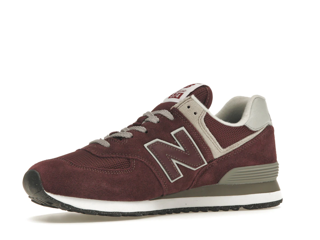 New Balance 574 Burgundy White