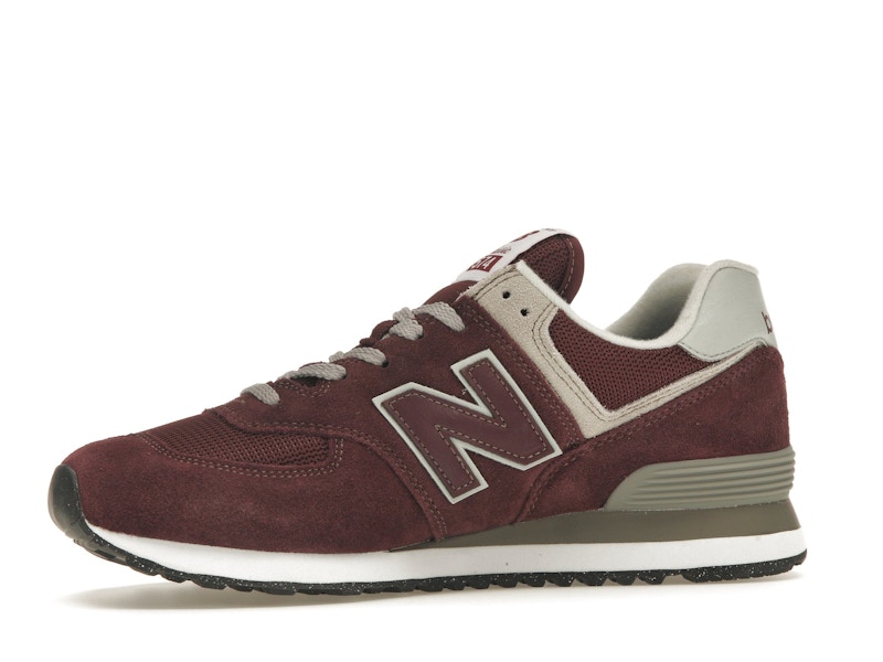 New Balance 574 Burgundy White