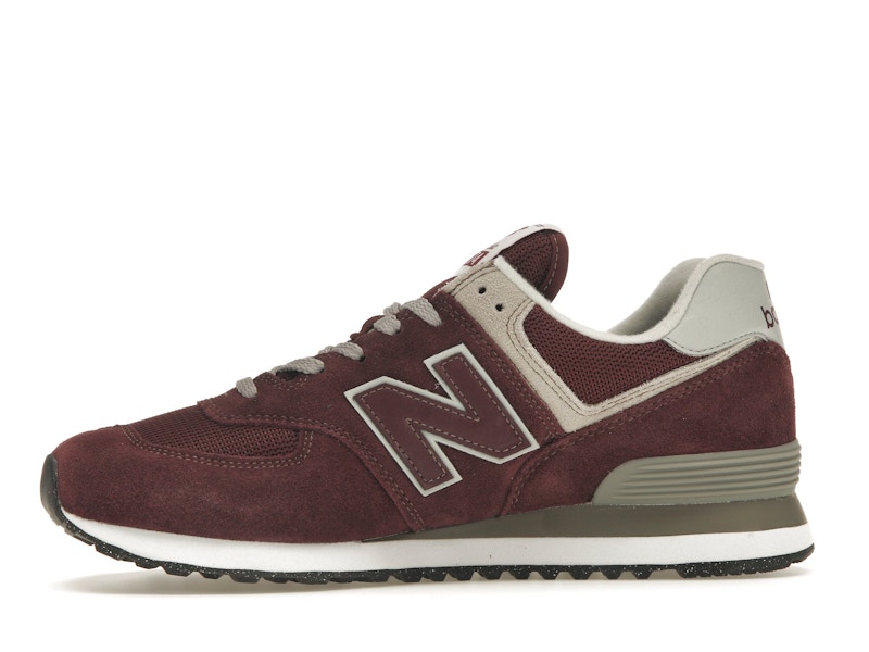 New Balance 574 Burgundy White