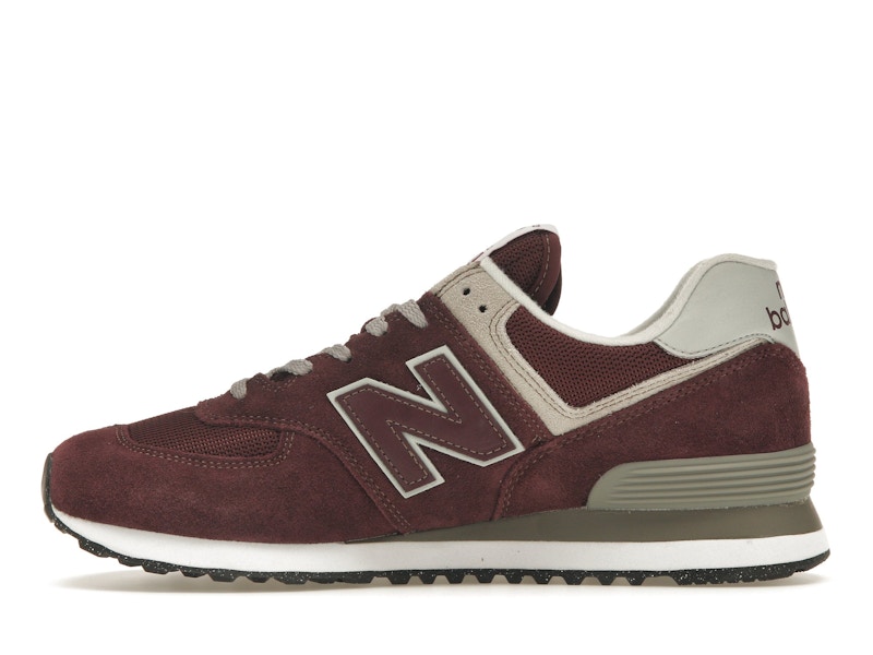 New Balance 574 Burgundy White