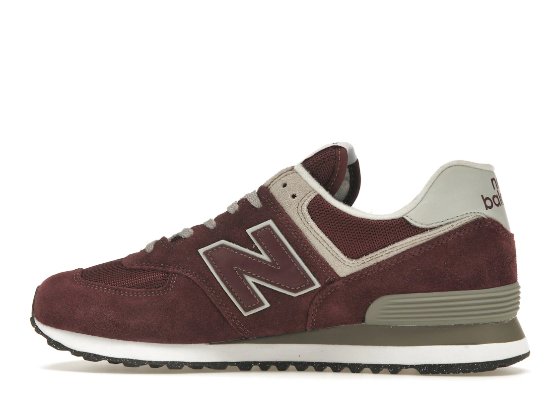 New Balance 574 Burgundy White