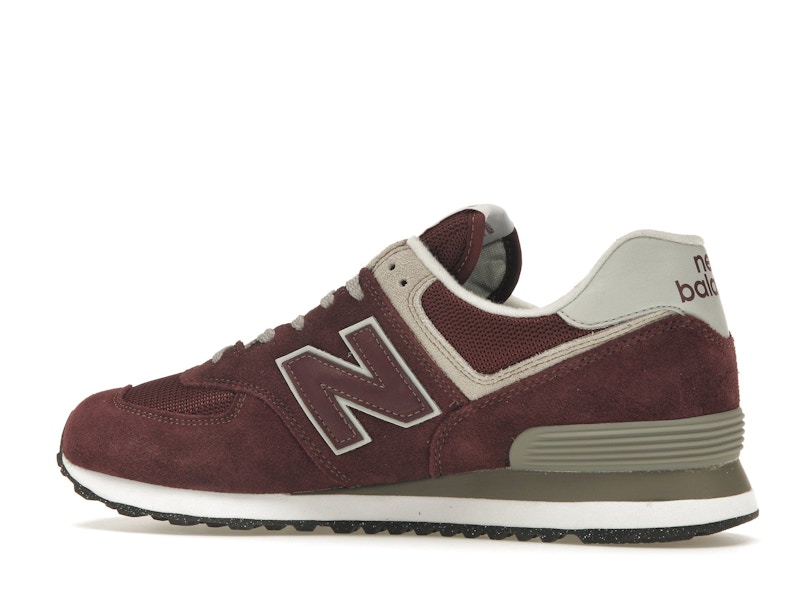 New Balance 574 Burgundy White
