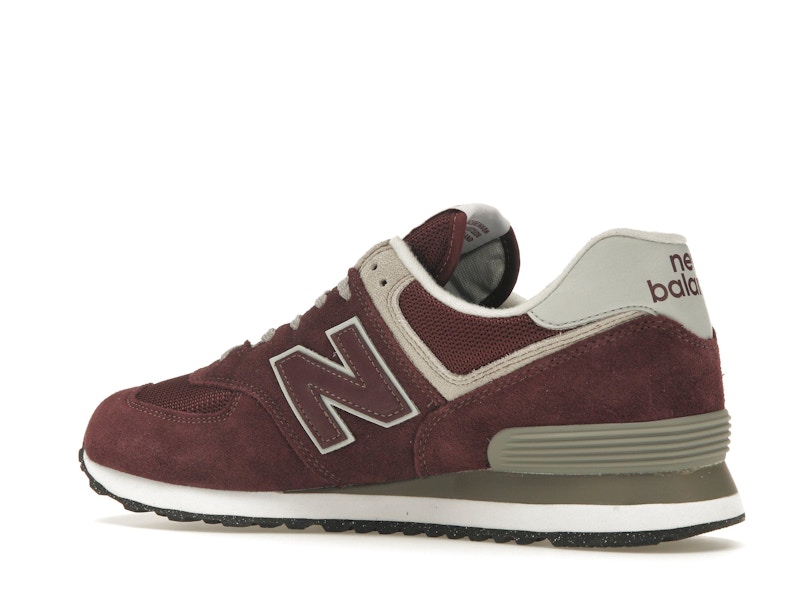 New Balance 574 Burgundy White