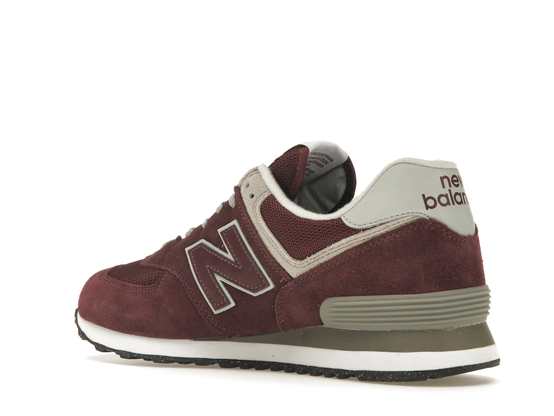 New Balance 574 Burgundy White