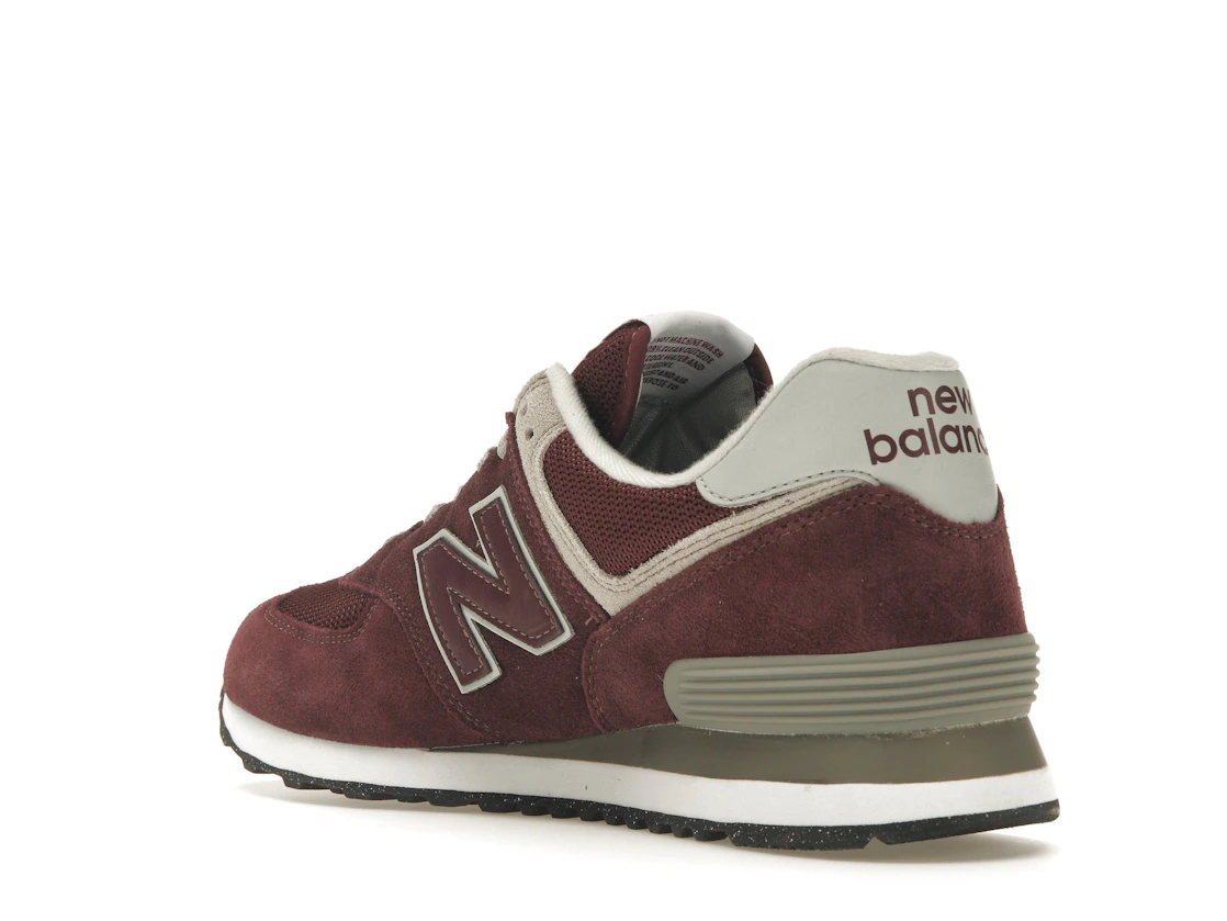 New Balance 574 Burgundy White