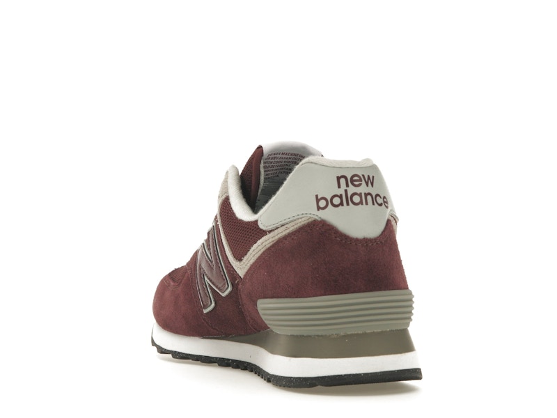 New Balance 574 Burgundy White