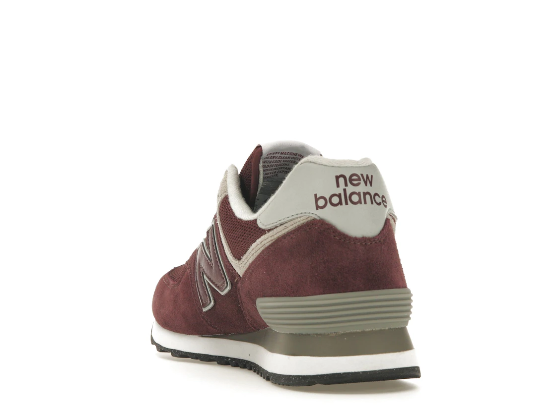 New Balance 574 Burgundy White