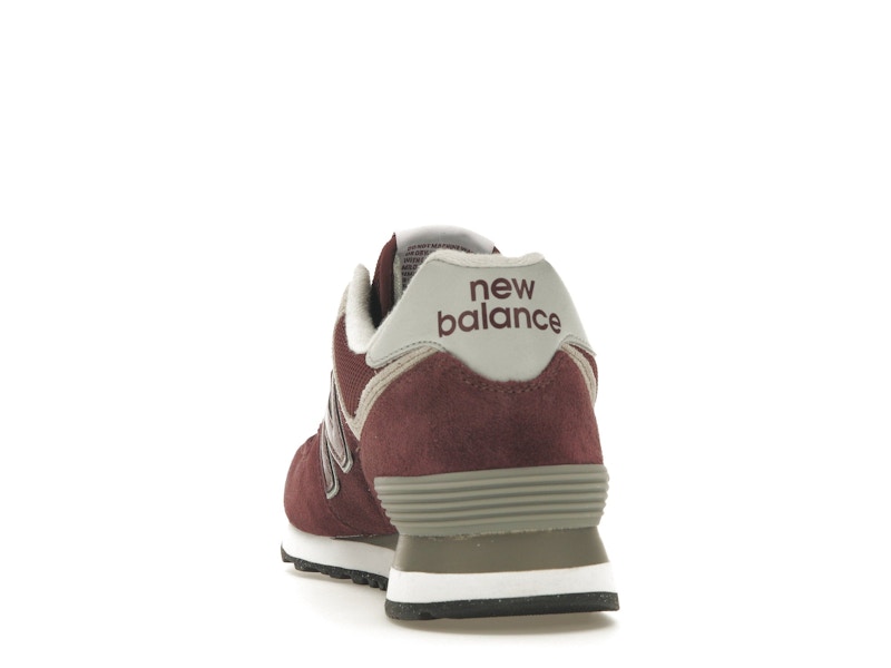 New Balance 574 Burgundy White