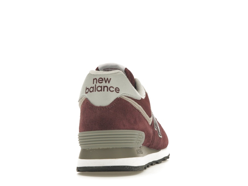 New Balance 574 Burgundy White
