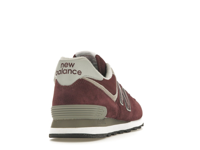 New Balance 574 Burgundy White