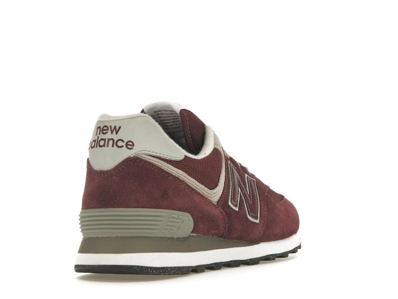 New Balance 574 Burgundy White