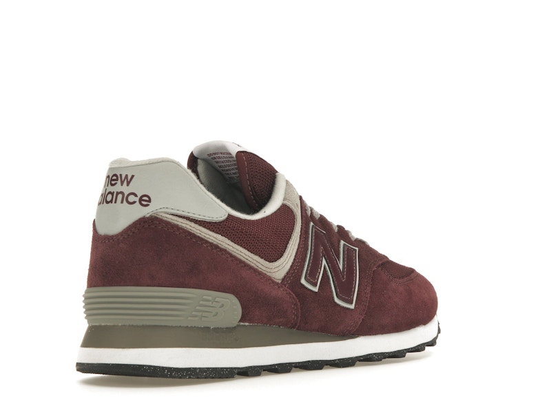 New Balance 574 Burgundy White