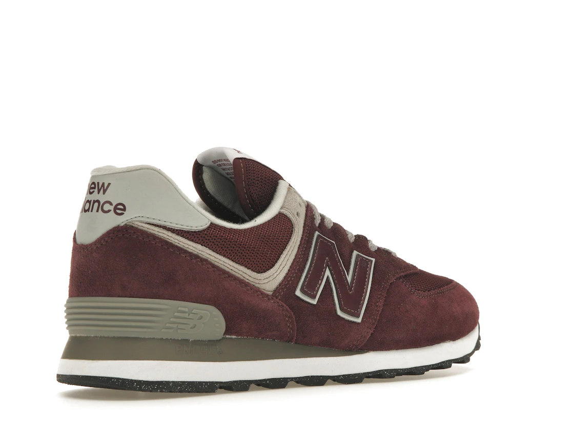 New Balance 574 Burgundy White
